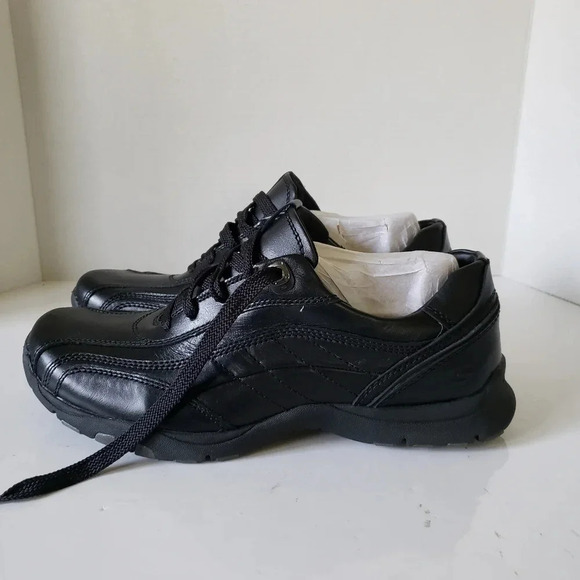 Skechers Relaxed Step Mens Black Leather Lace-up Shoes,9.5  US. - Picture 2 of 9